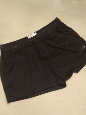 Black Mesh Athletic Shorts
